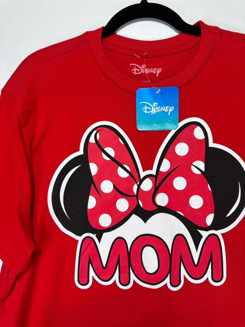 Disney Minnie Mouse Mom Graphic Tee Red Short Sleeve T Shirt Size M - Picture 3 of 4